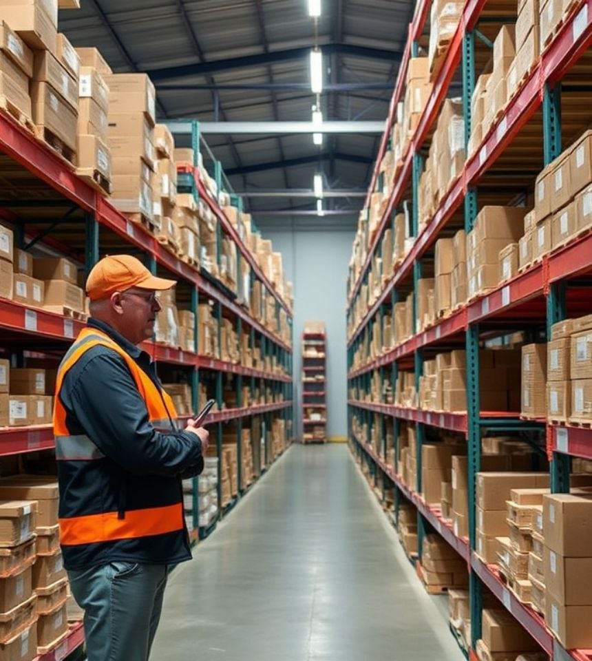 hombre supervisando almacen en puerto rico con alliance consulting